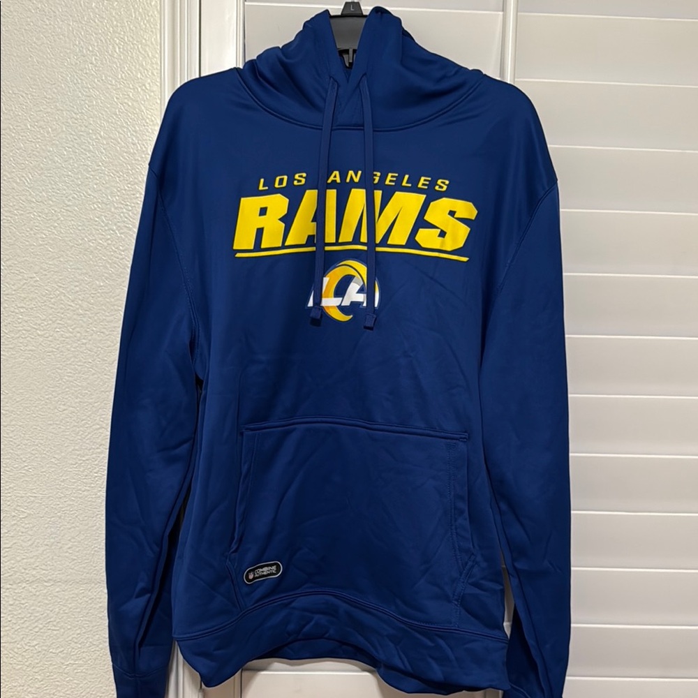 NFL Los Angeles Rams Blue and Yellow Hoodie